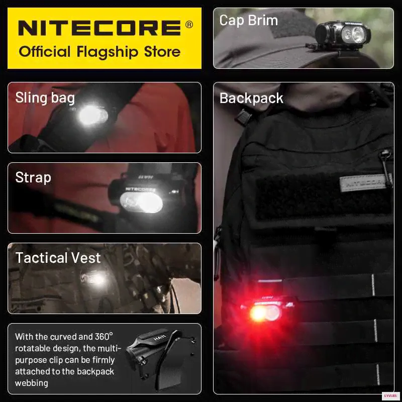 Фонарь NITECORE HA11 с яркостью 240 люмен и весом 36 грамм-0