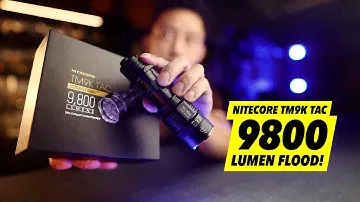 Epic 9800 lumen light that does what?! (Nitecore TM9K TAC - First Look + Giveaway)