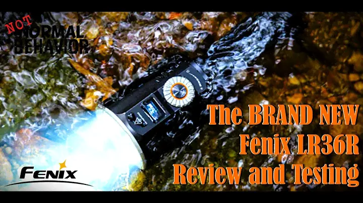 The BRAND NEW Fenix LR36R Flashlight | Initial Review and Testing