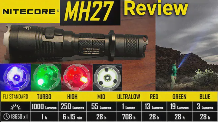 Обзор фонаря Nitecore MH27, перезаряжаемый многорежимный фонарь мощностью 1000 люмен