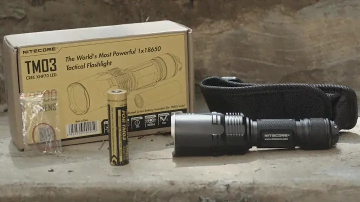 Маленький монстр Nitecore TM03 (2800 люмен), ночной тест светодиодного фонаря