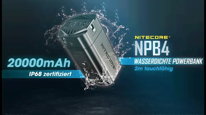 Nitecore Powerbank NPB4 20000 mAh wasserdicht