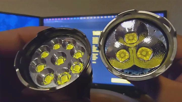NITECORE TM9K PRO NEW VS TAC OLD MODEL HIGH OUTPUT LED HAND FLASHLIGHT WITH INSANE 9900 LUMENS!