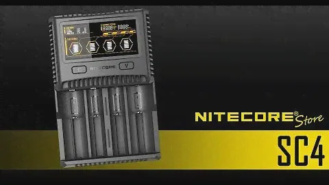 Nitecore SC4 Superb Charger 4-Bay Battery Charger for 18650, 16340, 26650, 14500 and more