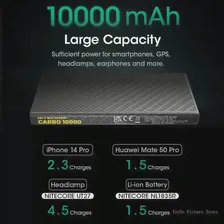 Внешний аккумулятор Nitecore CARBO, 10000 мАч, быстрая зарядка PDQC 20 Вт (art.: 3920c0e0f8b07)