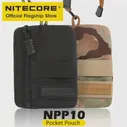 🛍 Тактическая Наплечная Сумка NITECORE NPP10, сумка-слинг с карманом для наушников для мужчин и женщин, черный Камуфляжный миниатюрный кошелек в стиле милитари для повседневного использования
