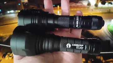 New Nitecore P30 XP-L HI 1000lm Vs Lumintop GT Mini XP-L HI 1200lm Flashlight - Outdoor Test