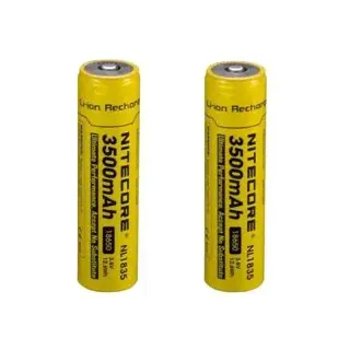 Аккумуляторные батарейки NITECORE, NL1835,18650 3500мАч 3,6 В Втч -2 шт/уп (в кейсе)-0