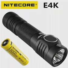 Перезаряжаемый фонарь NITECORE E4K Troch Light 4400 люмен 4 x CREE XP-L2 V6 LED 21700 компактный фонарик для повседневного использования с литий-ионным аккумулятор... (art.: 3920bb93f84ef)
