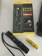 🛍 Высокопроизводительный светодиодный фонарик Nitecore EC23 CREE XHP35 HD E2, 1800 люмен, с аккумулятором (IMR18650, 2500 мА ч, 35 А)