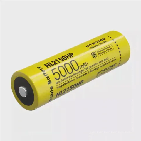 Аккумуляторная батарея Nitecore NL2150HP 5000 мАч форм-фактор 21700 пиковый ток 15А-0