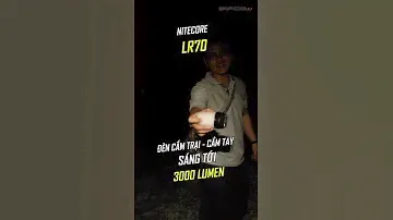 NITECORE LR70 | đèn pin cắm trại kiêm đèn cầm tay | 3000 lm chiếu xa 300m pin 10000mAh sạc powerbank