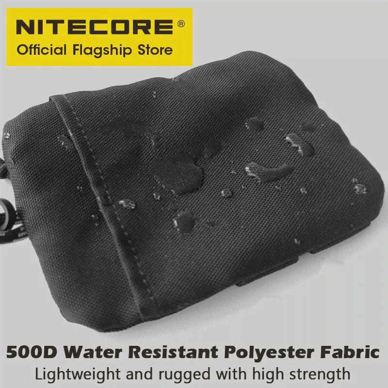 🛍 Тактическая Наплечная Сумка NITECORE NPP10, сумка-слинг с карманом для наушников для мужчин и женщин, черный Камуфляжный миниатюрный кошелек в стиле милитари для повседневного использования-2