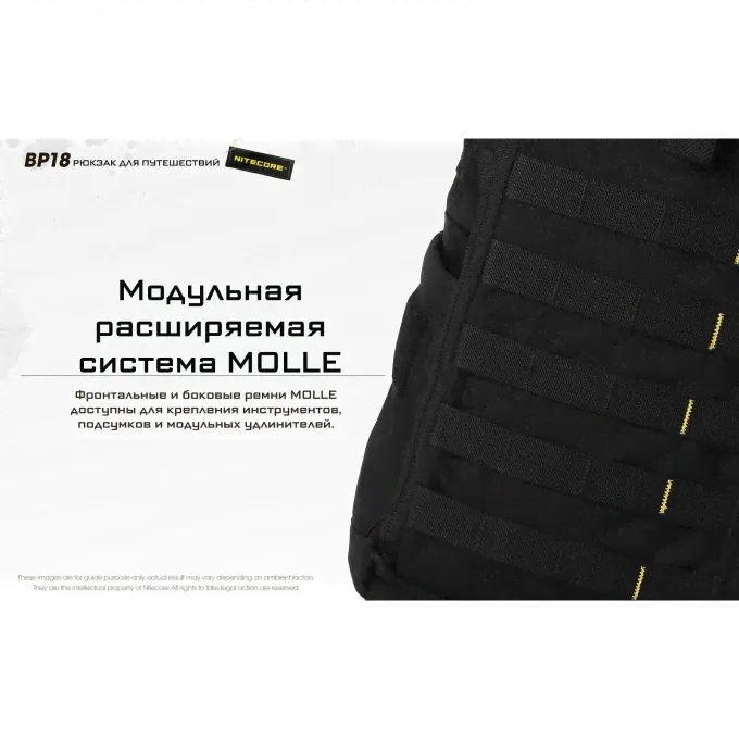 Тактический рюкзак NITECORE BP18 BLACK 21357-1